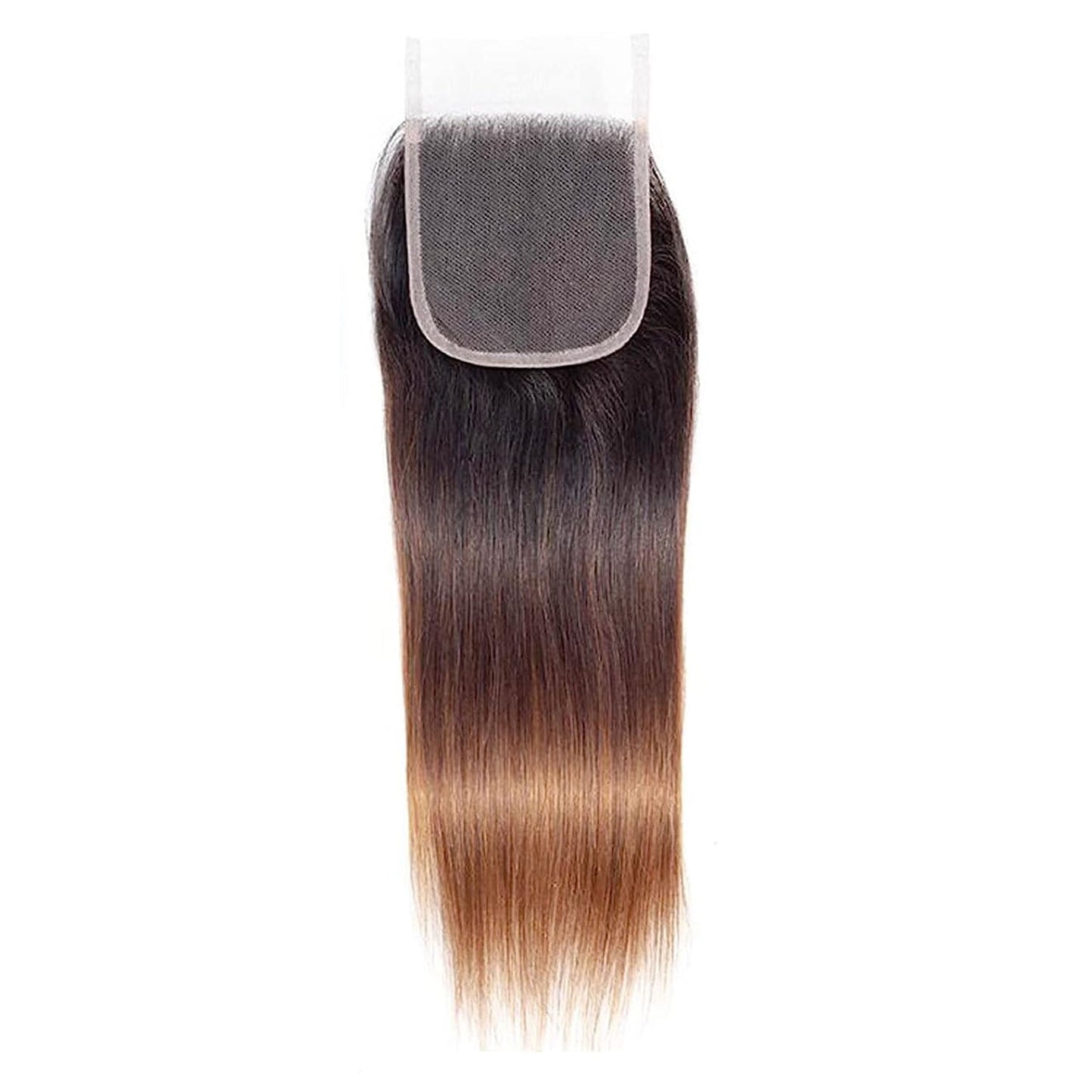 13A T1B/4/30 Virgin Remy (3) Bundles + 4x4 Lace Closure Straight