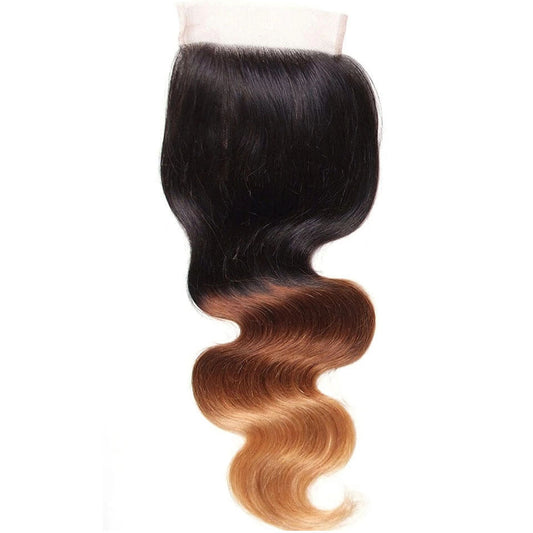 13A T1B/4/27 Virgin Remy Body Wave Closure