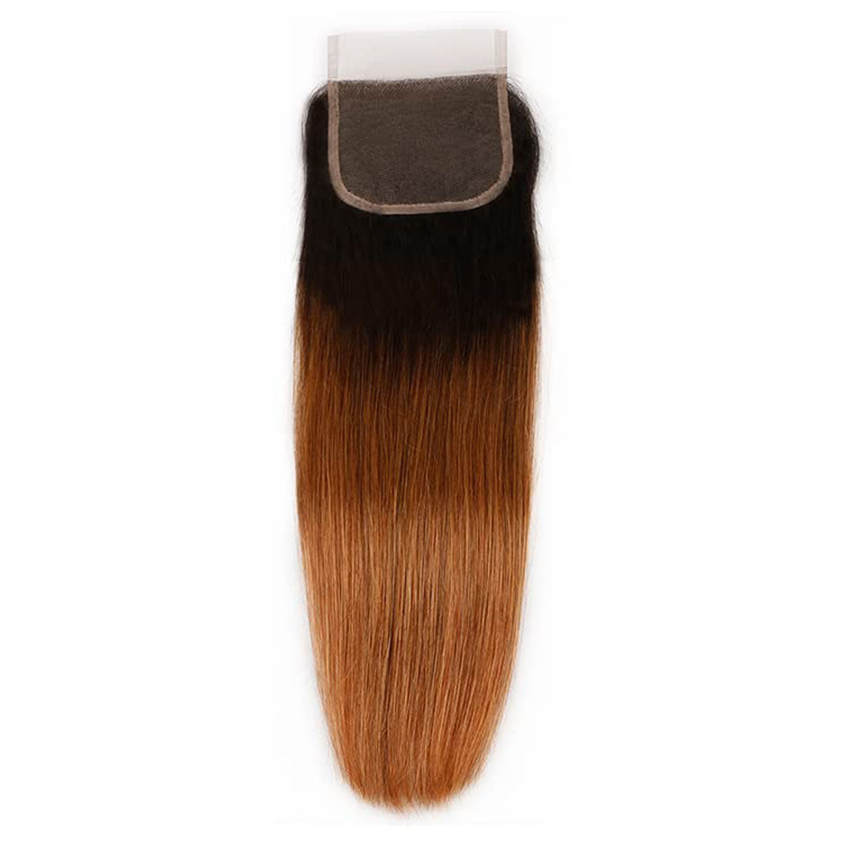 13A T1B/30 Virgin Remy (3) Bundles + 4x4 Lace Closure Straight