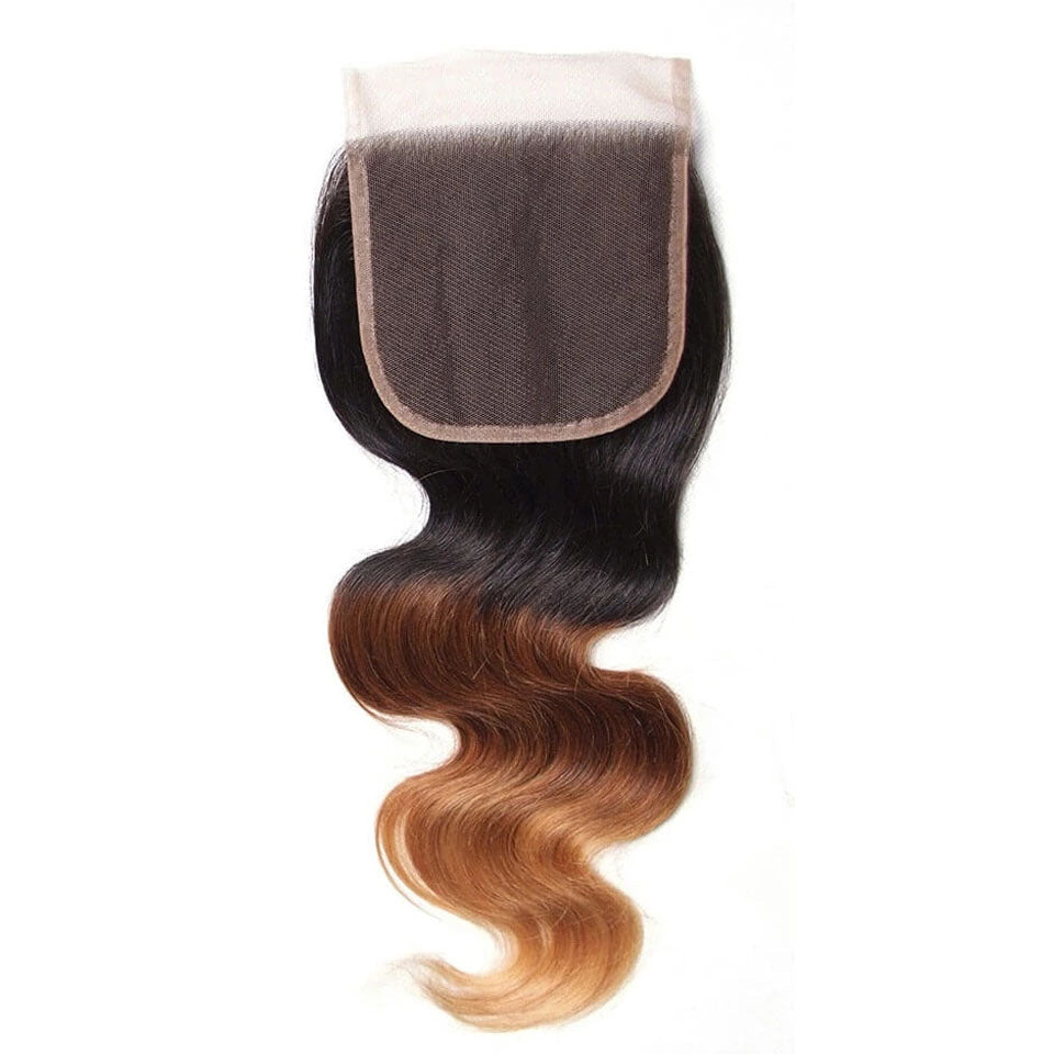 13A T1B/4/27 Virgin Remy Body Wave Closure