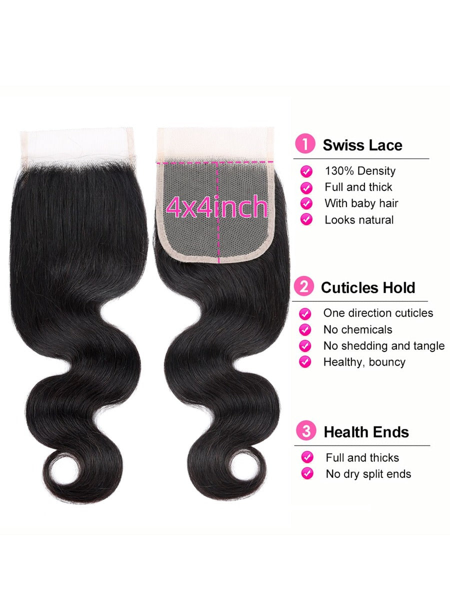 13A Virgin Remy Body Wave Closure