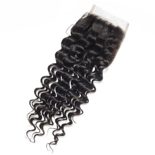 13A Virgin Remy Deep Wave Closure