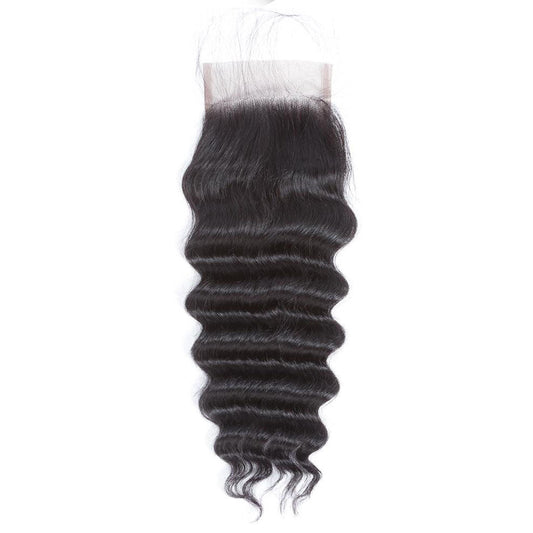 13A Virgin Remy Loose Deep Wave Closure