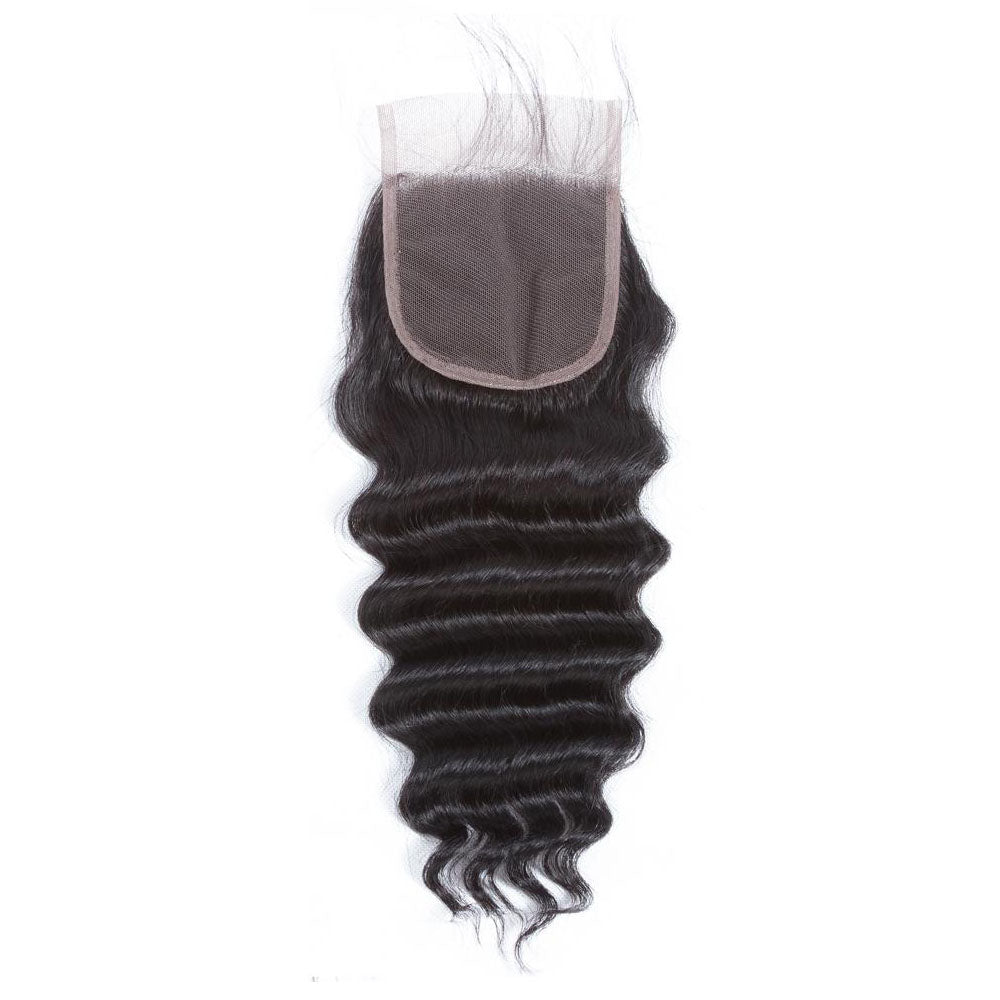 13A Virgin Remy Loose Deep Wave Closure