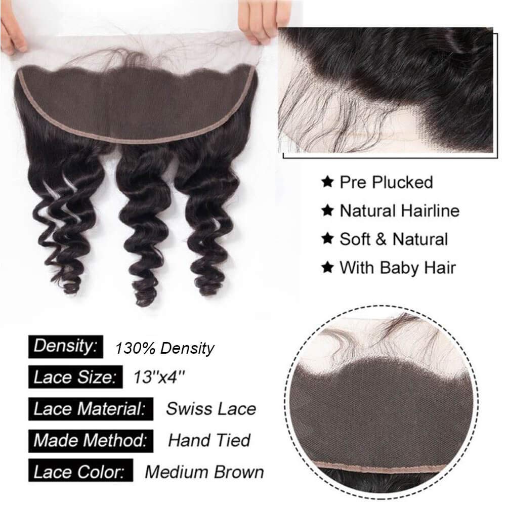 13A Virgin Remy Loose Wave Frontal