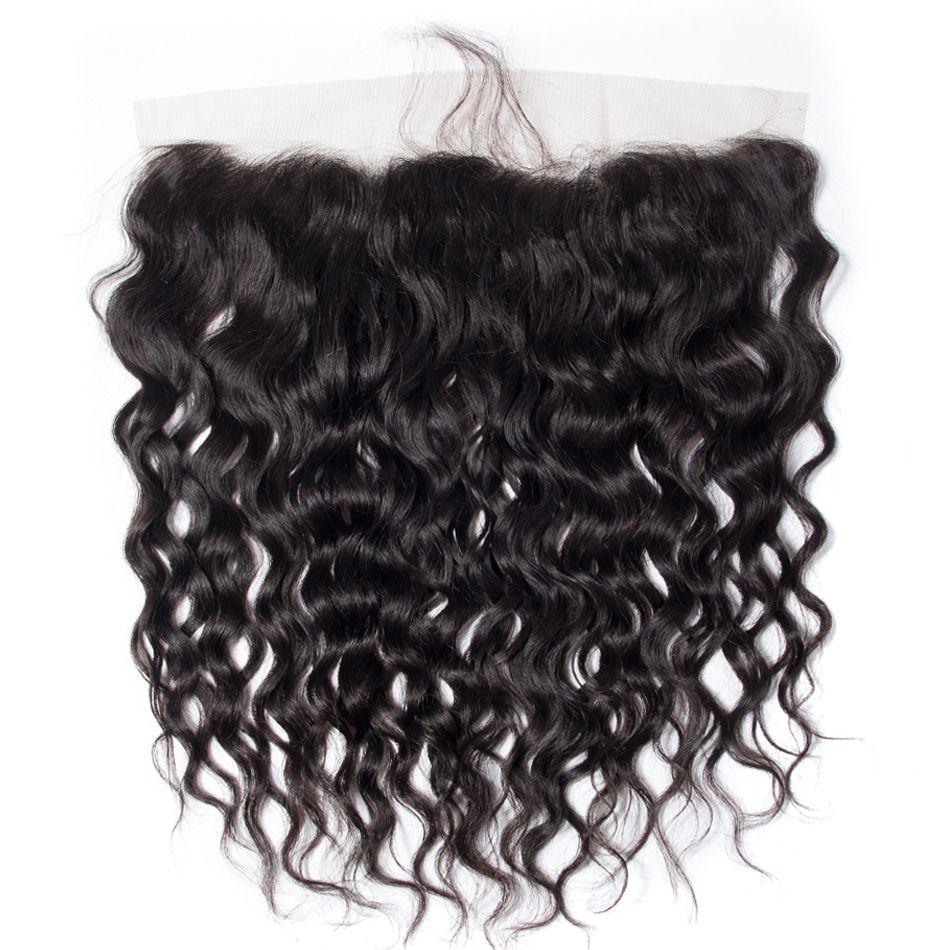 13A Virgin Remy (3) Bundles + 13x4 Lace Frontal Water Wave