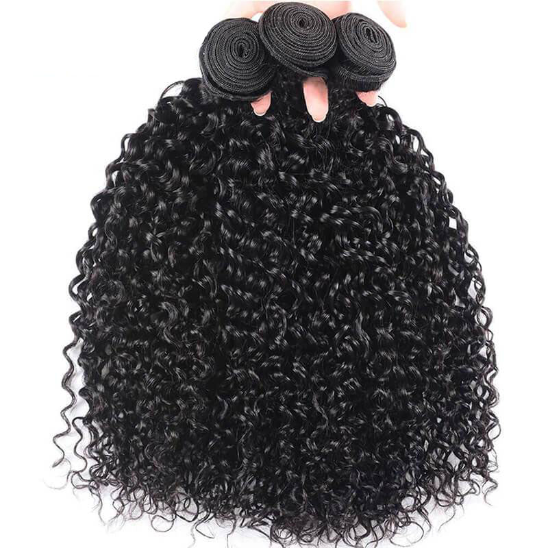 13A Virgin Remy (3) Bundles + 13x4 Lace Frontal Jerry Curl