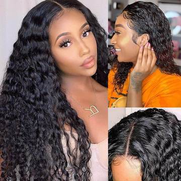 15A 13x4 HD LACE Frontal Wigs Deep Wave