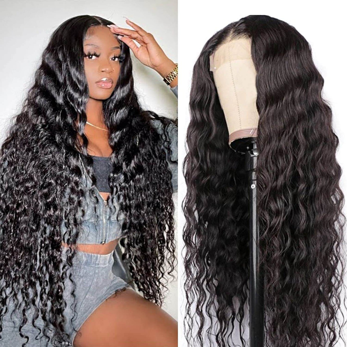 15A 4x4 HD LACE Closure Wigs Loose Deep Wave