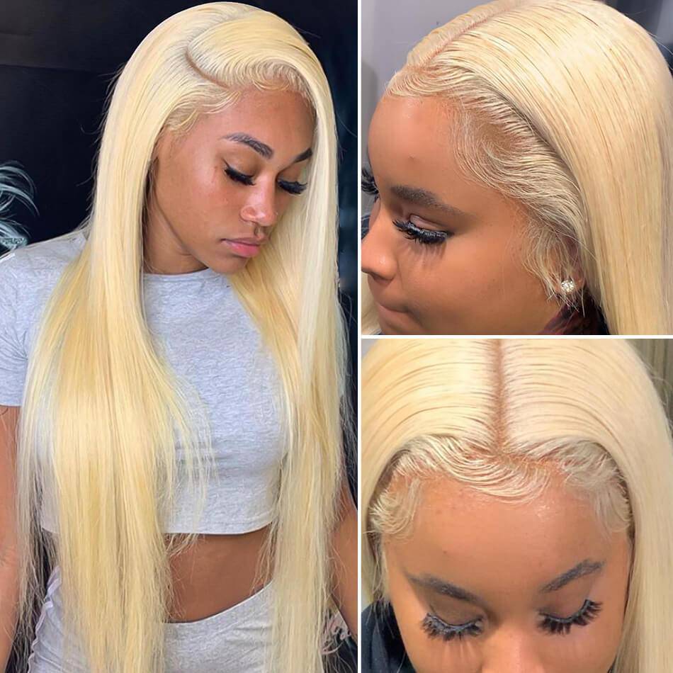 15A 613 Blonde 13x4 Lace Frontal Wig Straight