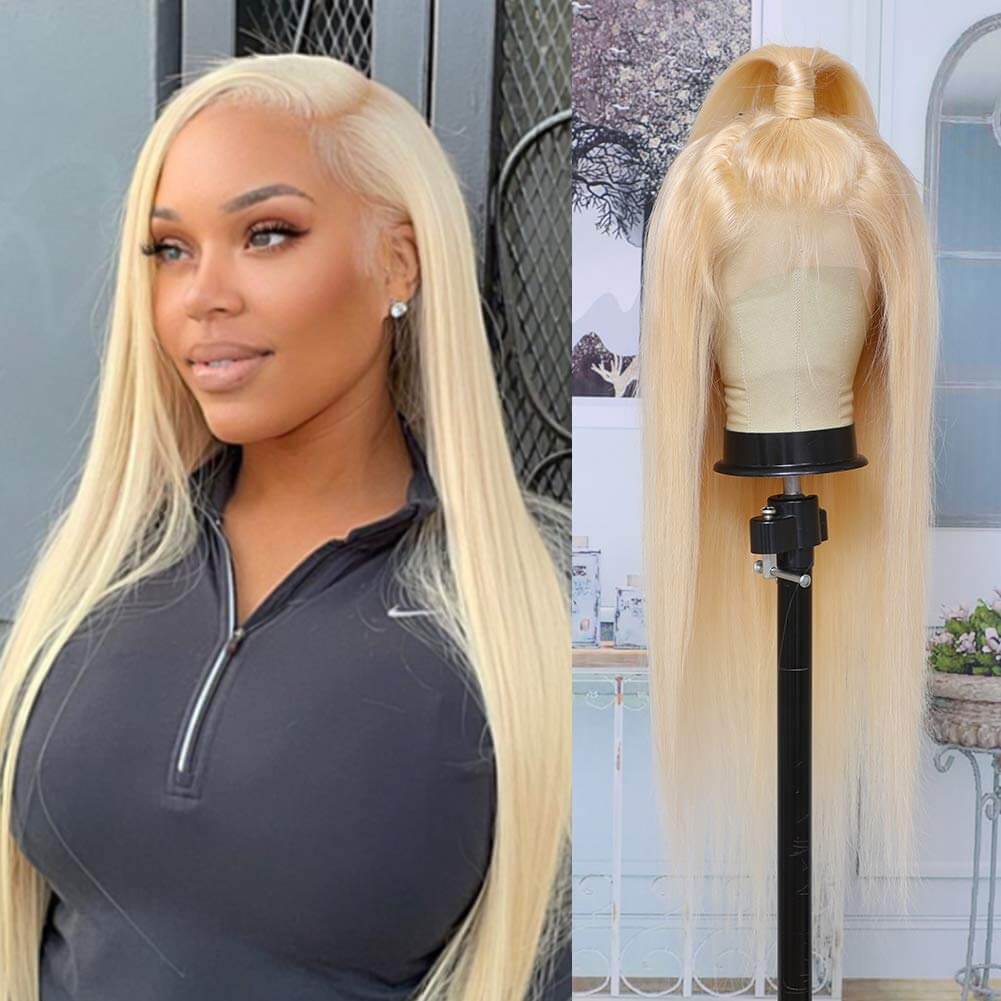 15A 613 Blonde 13x4 Lace Frontal Wig Straight