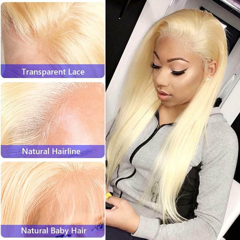 15A 613 Blonde 13x4 Lace Frontal Wig Straight