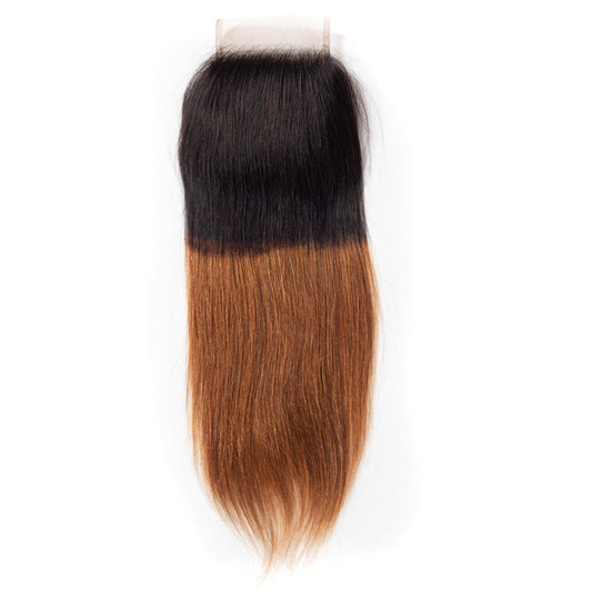 13A T1B/30 Virgin Remy Straight Closure