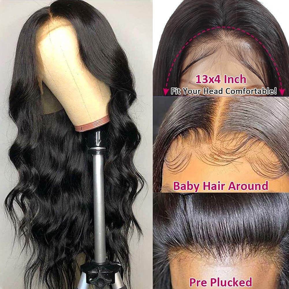 15A 13x4 HD LACE Frontal Wigs Body Wave