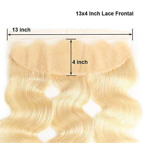 13A 613 Virgin Remy (3) Bundles + 13x4 Lace Frontal Body Wave