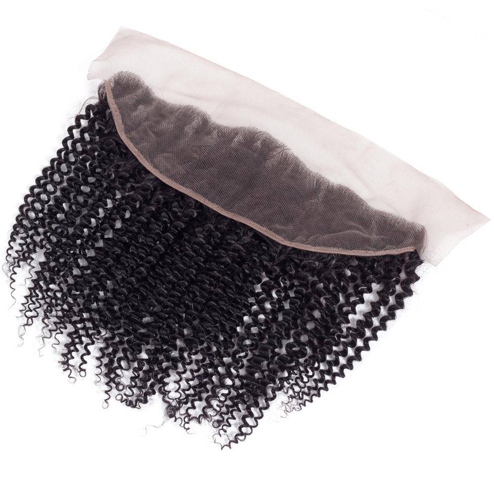 13A Virgin Remy (4) Bundles + 13x4 Lace Frontal Kinky Curly