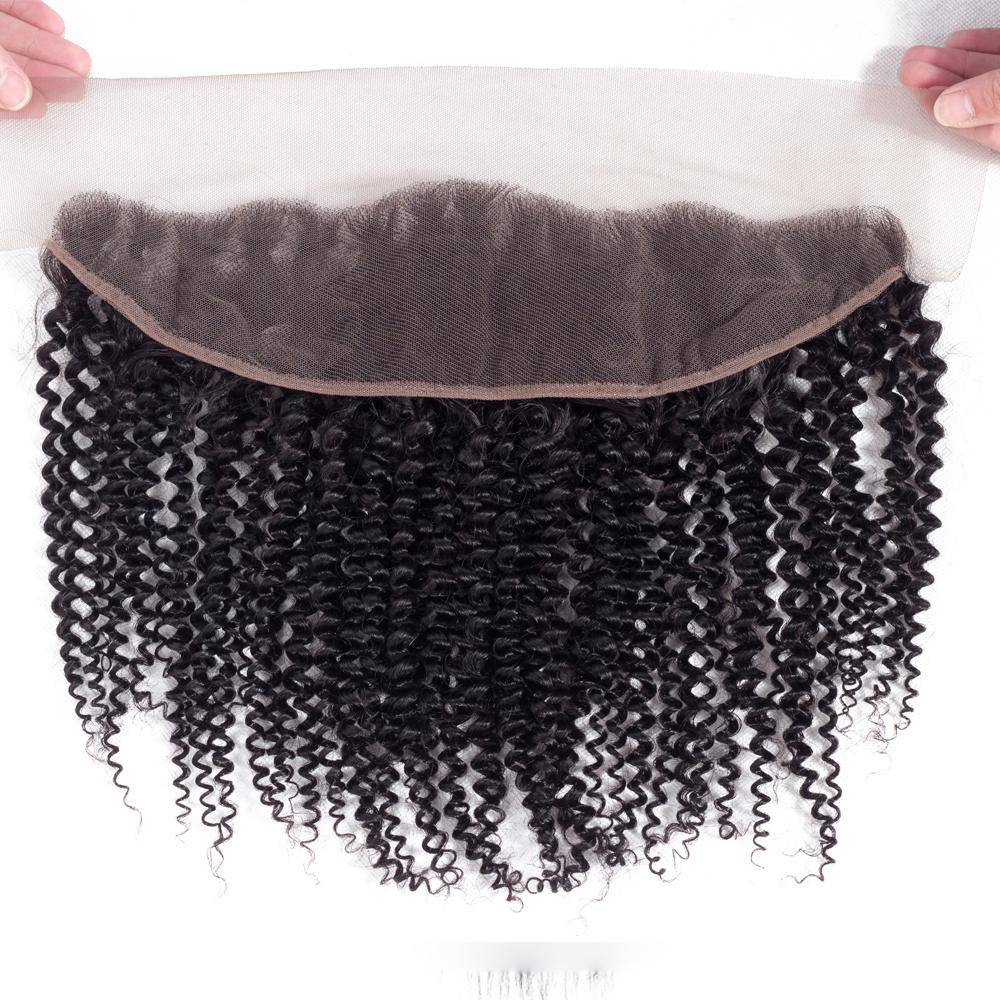 13A Virgin Remy Kinky Curly Frontal