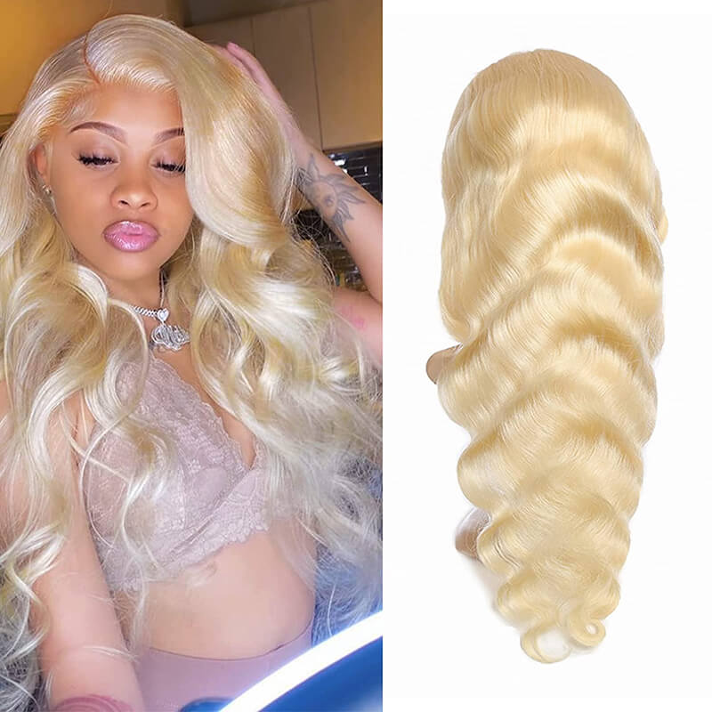 15A 613 Blonde 13x4 Lace Frontal Wig Body Wave